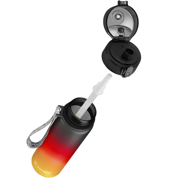 My Vesperbox® Trinkflasche Kinder [750ML] - Wasserflasche Kohlensäure Geeignet & Auslaufsicher - Water Bottle Kids - für Schule & Sport - Kinderflasche für Mädchen & Jungen - inkl. Ersatzdichtung