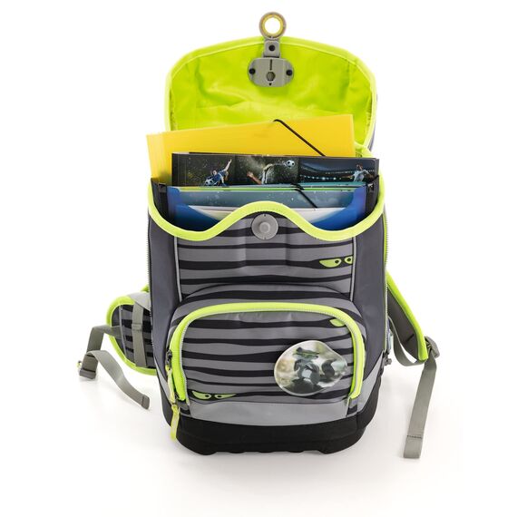 HERMA Heftbox A4 Schulranzen oben offen, 34,5 x 26 x 7 cm, Kunststoff Schulheftbox in weiß für Schnellhefter, Bücher, Schulhefte, Blöcke & Unterlagen, stabile Kinder Heftmappe für den Rucksack