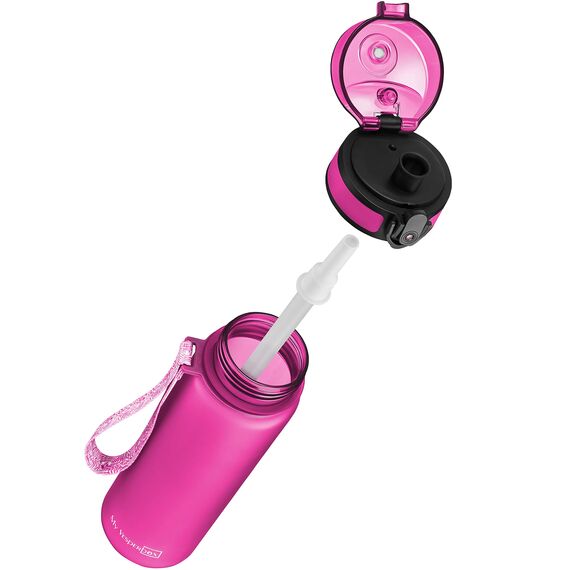 My Vesperbox® Trinkflasche Kinder [500ML] - Wasserflasche Kohlensäure Geeignet & Auslaufsicher - Water Bottle Kids - für Schule & Sport - Kinderflasche für Mädchen & Jungen - inkl. Ersatzdichtung