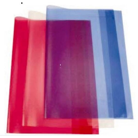 Herlitz Hefthülle A4 transparent, 3 Stück in PP-Beutel, farbig sortiert