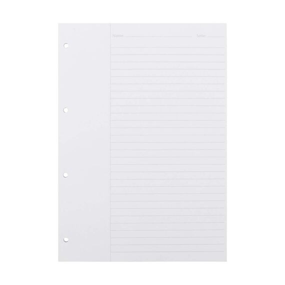 Oxford Schule Klausuren-Block A4, liniert mit Rand, 50 Blatt, orange, 5 Stück