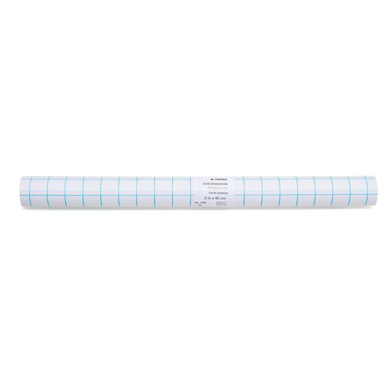 HERMA 7005 Buchschutzfolie selbstklebend transparent, 5 m x 40 cm, reiß- & wasserfest Bucheinschlagfolie, glänzende Buchfolie aus robuster Polypropylen-Folie für dauerhaftes Einbinden