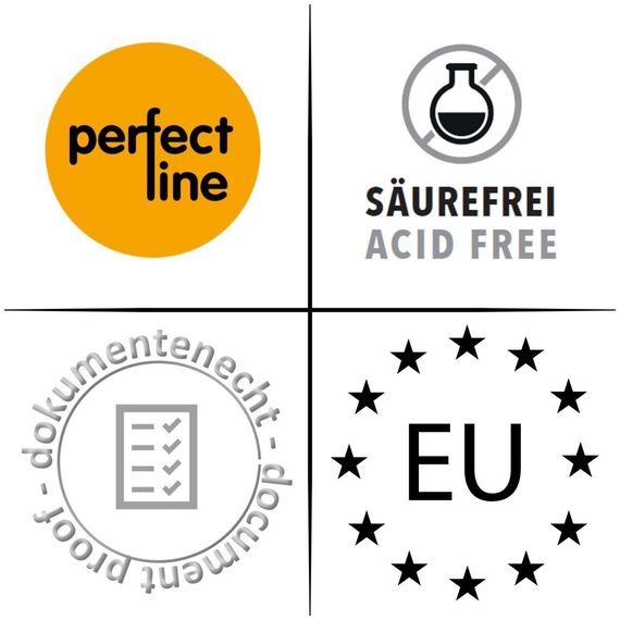 perfect line - Buchschutzfolie selbstklebend - 15 m x 40 cm, glasklar & zuschneidbar, ideal für Bücher, Hefte & Schulmaterial - robust & reißfest, Made in EU, für Schule & Zuhause