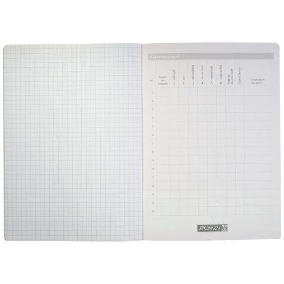 Brunnen 104470702 Schulheft A4 Vivendi (16 Blatt, 7 mm kariert, Lineatur 7)