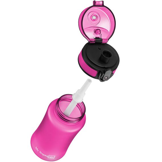 My Vesperbox® Trinkflasche Kinder [350ML] - Wasserflasche Kohlensäure Geeignet & Auslaufsicher - Water Bottle Kids - für Schule & Sport - Kinderflasche für Mädchen & Jungen - inkl. Ersatzdichtung