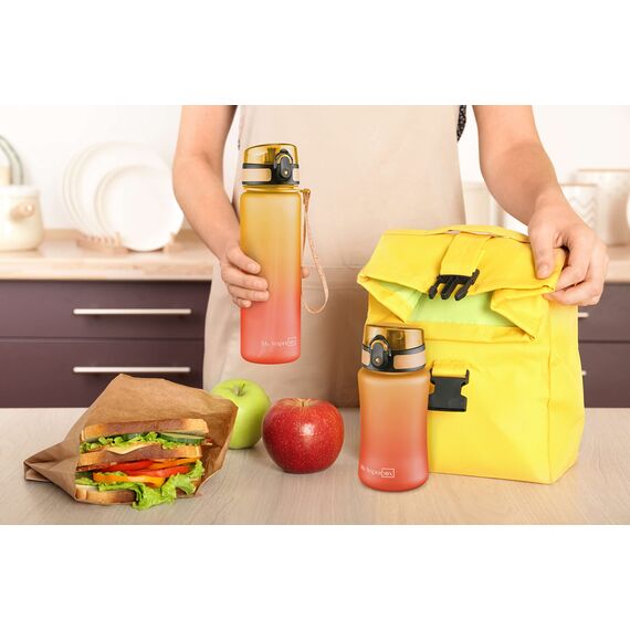 My Vesperbox® Trinkflasche Kinder [350ML] - Wasserflasche Kohlensäure Geeignet & Auslaufsicher - Water Bottle Kids - für Schule & Sport - Kinderflasche für Mädchen & Jungen - inkl. Ersatzdichtung