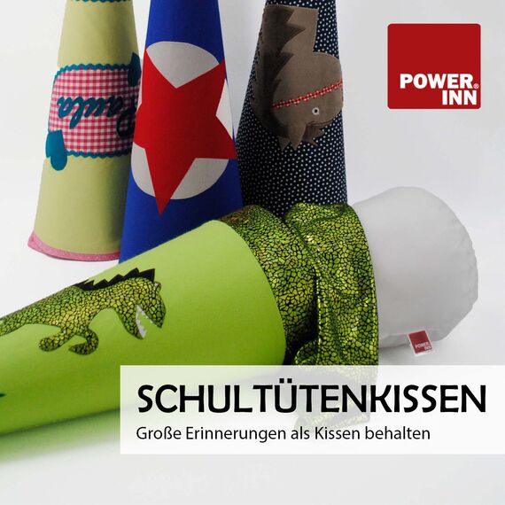POWER INN Schultütenkissen ca. 70cm | Zuckertüte Innenkissen zur Einschulung | Füllkissen für die Schultüte | Stoff 100% Baumwolle | Allergiker geeignete Füllung (70 cm, 1)