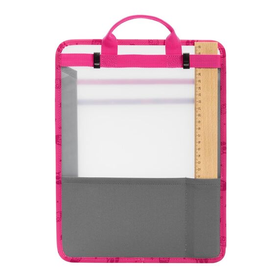coocazoo Faltbare Heftbox, Berry, rosa-pink-lila, mit Tragegriff, platzsparend mit ausziehbaren Seiten, Heftordner für Schulrucksäcke, ab der 3. Klasse