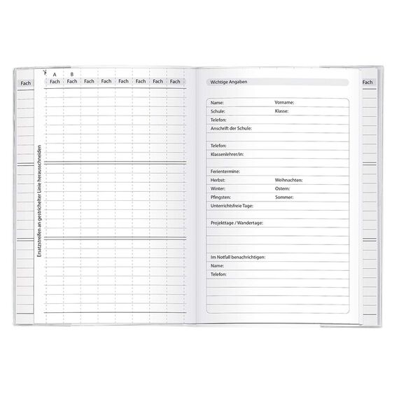 Herlitz Aufgabenheft für coole Köpfe, A5, holzfreies Papier, 80 g/m², 48 Blatt