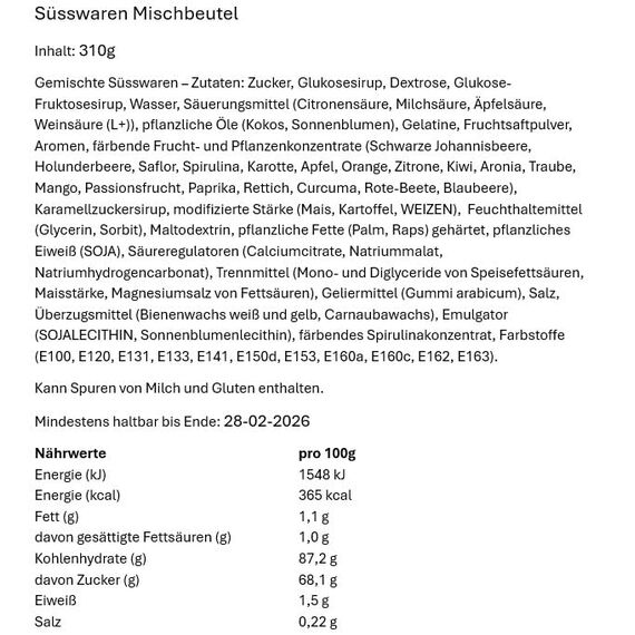 OYOY 35cm Schultüte gefüllt mit Süßigkeiten Mix I ROTH Schultüte Einhorn I kleine Schultüte fertig gefüllt I Geschwister Schultüte I Zuckertüte klein I Einschulung Geschenk