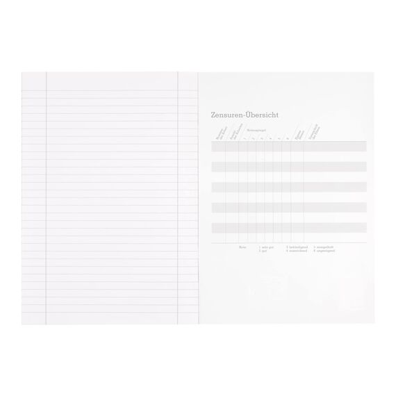 Limit Schulheft A4, 16 Blatt, Lineatur 27, liniert mit Rand, 5 Stück