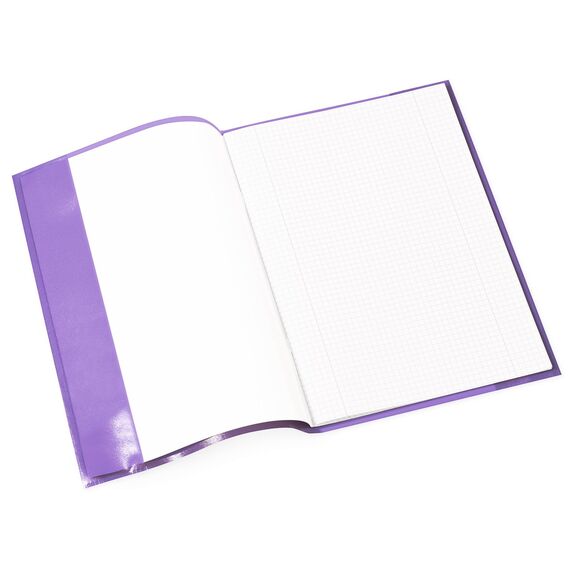 HERMA 7496 Heftumschlag A4 Transparent Violett Lila, Hefthülle aus strapazierfähiger & abwischbarer Polypropylen-Folie, durchsichtige Heftschoner für Schulhefte, farbig