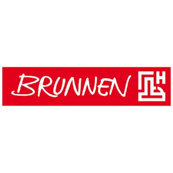 Brunnen 104052470 Hefthülle/Heftumschlag (A4, Folie, mit Namensschild) braun