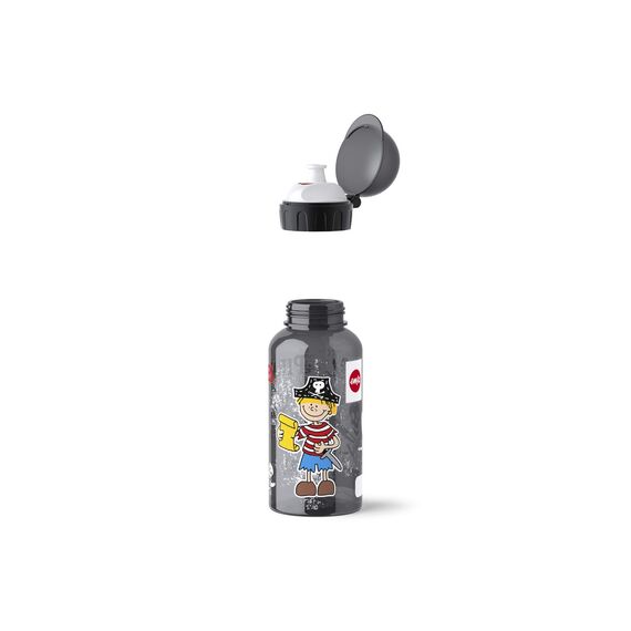 Emsa 518121 Kinder-Trinkflasche | 400 ml | Kids Pirate | Sicherheitsverschluss | 100 % dicht | BPA frei | hygienisch | Tritan, 7 x 7 x 18 cm