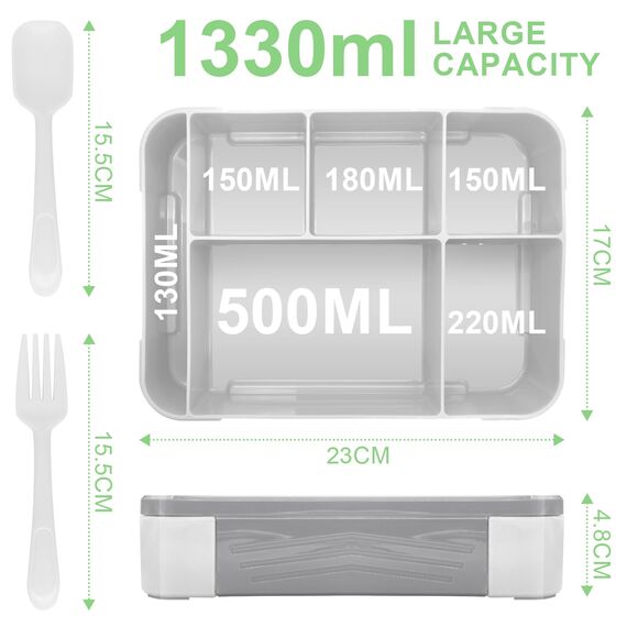 IJIAMY Brotdose Kinder mit Fächern, Bento Box Kinder, Auslaufsicher Lunchbox Kinder, Brotbox für Mädchen & Jungen, Snackbox, Perfekt für Schule, Kindergarten & Ausflüge