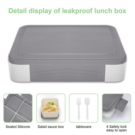 IJIAMY Brotdose Kinder mit Fächern, Bento Box Kinder, Auslaufsicher Lunchbox Kinder, Brotbox für Mädchen & Jungen, Snackbox, Perfekt für Schule, Kindergarten & Ausflüge