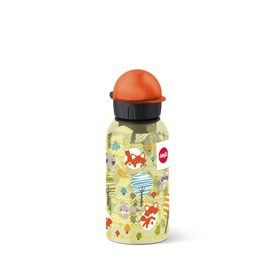 Emsa 518124 Kinder-Trinkflasche | Kids Fox | 0,4 Liter, 1 Stück (1er Pack) | 100 % dicht | hygienisch | spülmaschinenfest | perfekt für Kita und Schule | Tritan