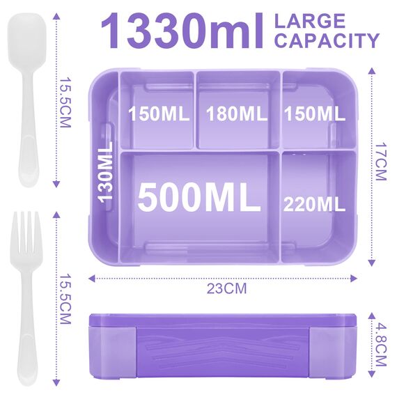 IJIAMY Brotdose Kinder mit Fächern, Bento Box Kinder, Auslaufsicher Lunchbox Kinder, Brotbox für Mädchen & Jungen, Snackbox, Perfekt für Schule, Kindergarten & Ausflüge