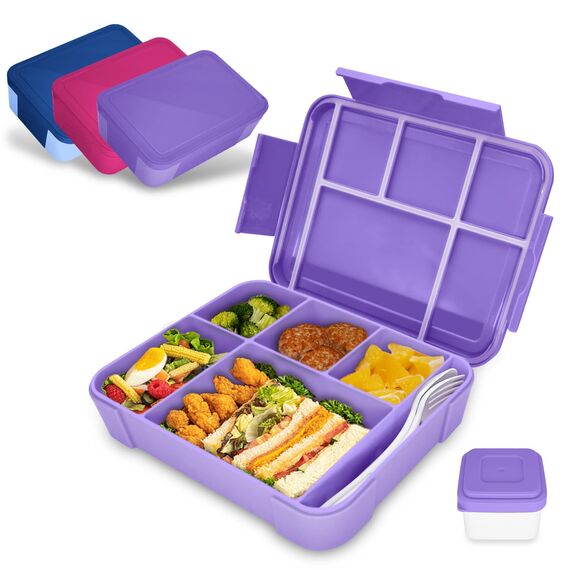 IJIAMY Brotdose Kinder mit Fächern, Bento Box Kinder, Auslaufsicher Lunchbox Kinder, Brotbox für Mädchen & Jungen, Snackbox, Perfekt für Schule, Kindergarten & Ausflüge