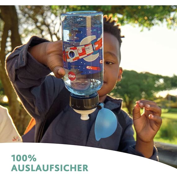 Emsa N30333 Kids Tritan Trinkflasche | Fassungsvermögen: 0,5 Liter | 100% sicher/praktisch/hygienisch/dicht/unbedenklich | cleverer Trinkverschluss | robust | Design: Deer, Transparent mit Deer-design