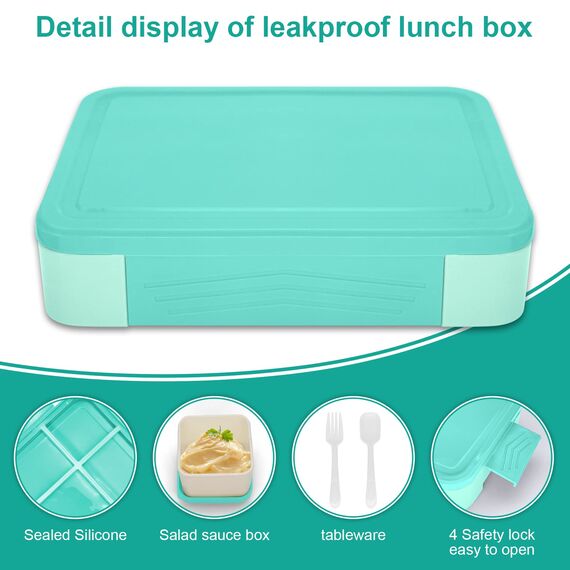 IJIAMY Brotdose Kinder mit Fächern, Bento Box Kinder, Auslaufsicher Lunchbox Kinder, Brotbox für Mädchen & Jungen, Snackbox, Perfekt für Schule, Kindergarten & Ausflüge