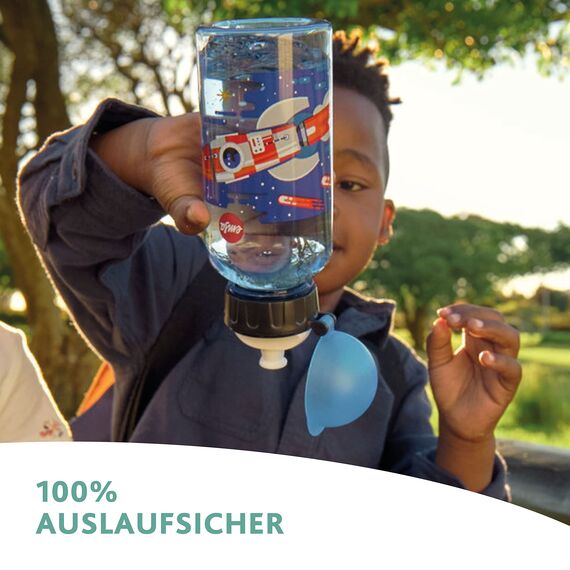 Emsa 518126 Kids Tritan Trinkflasche | Fassungsvermögen: 0,4 Liter | 100% sicher/praktisch/hygienisch/dicht/unbedenklich | cleverer Trinkverschluss | robust | Design: Horse (Packung mit 2)