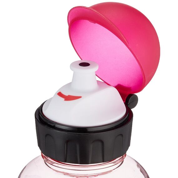 Emsa Kinder-Trinkflasche 518134 | 600 ml | Sicherheitsverschluss | 100 % dicht | BPA frei | Teens Beauty | Tritan, 7.5 x 7.5 x 21.4 cm
