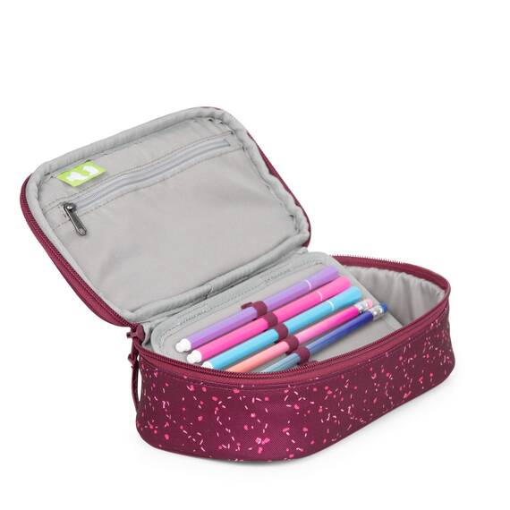 Satch Stiftebox Ready Steady Freizeit und Sportbekleidung Uni Kinder, Petrol Pink (Mehrfarbig), One Size