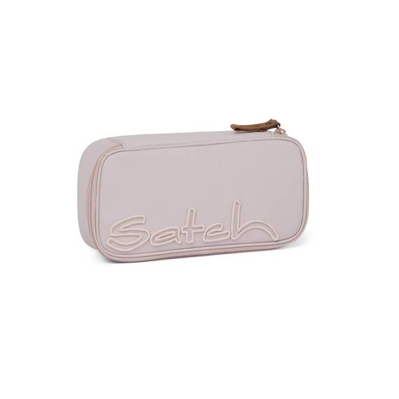 Satch Schlamperbox extra groß inkl. Trennfach Reißverschlussfach Stiftehalter Geodreieck Sichtfenster für Stundenplan Nordic Ice Blue - Hellblau