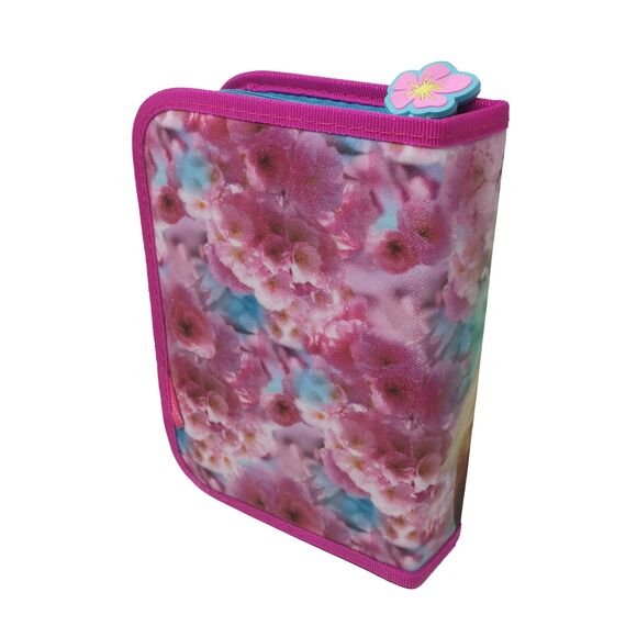 Theonoi Federmäppchen Federtasche Federmappe Mäppchen Etui 2 Fach Doppeldecker Schüleretui Stifteetui GEFÜLLT (Pferde Pferd)