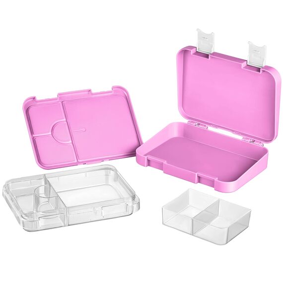 My Vesperbox® Brotdose für Kinder mit Fächern [LEN] - Lunchbox mit Trennfächern - Bento Box - Jausenbox - Brotzeitbox für Schule & Kindergarten - Vesperdose für Jungen & Mädchen