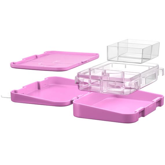 My Vesperbox® Brotdose für Kinder mit Fächern [LEN] - Lunchbox mit Trennfächern - Bento Box - Jausenbox - Brotzeitbox für Schule & Kindergarten - Vesperdose für Jungen & Mädchen