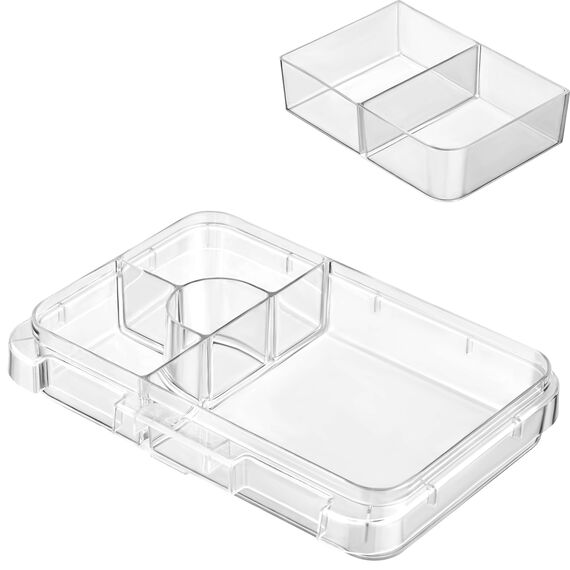 My Vesperbox – Len - Bento Box Kinder - Lunchbox mit 4+2 Fächern - extrem robust – Brotdose – Brotbox ideal für Kindergarten und Schule (Unterteilung Groß + klein)