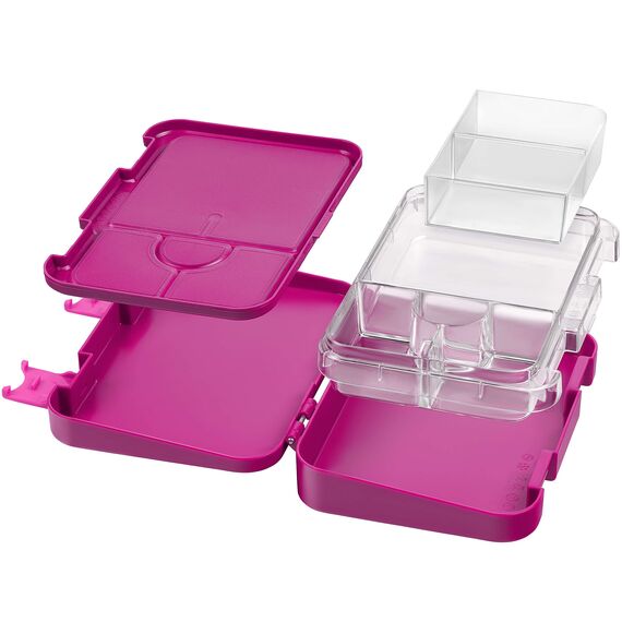 My Vesperbox® Brotdose für Kinder mit Fächern [LEN] - Lunchbox mit Trennfächern - Bento Box - Jausenbox - Brotzeitbox für Schule & Kindergarten - Vesperdose für Jungen & Mädchen
