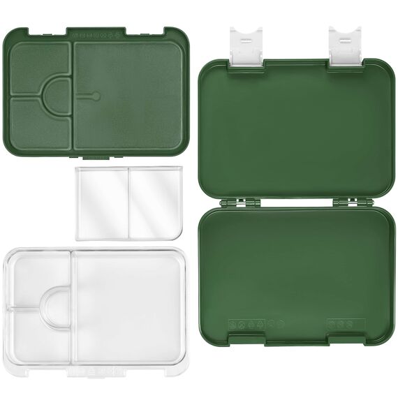 My Vesperbox® Brotdose für Kinder mit Fächern [LEN] - Lunchbox mit Trennfächern - Bento Box - Jausenbox - Brotzeitbox für Schule & Kindergarten - Vesperdose für Jungen & Mädchen