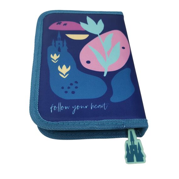 Theonoi Eiskönigin Frozen Kinder Federmäppchen Federtasche Federmappe Mäppchen Etui 2 Fach gefüllt Schulzubehör Einschulung Mädchen (Frozen II)