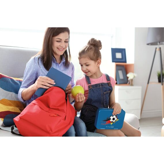 My Vesperbox® Brotdose für Kinder mit Fächern [LEN] - Lunchbox mit Trennfächern - Bento Box - Jausenbox - Brotzeitbox für Schule & Kindergarten - Vesperdose für Jungen & Mädchen