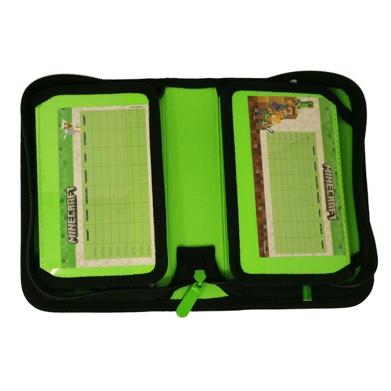 Theonoi Pferd Federmäppchen Federtasche Federmappe Mäppchen Etui 2 Fach Doppeldecker Schüleretui Stifteetui GEFÜLLT