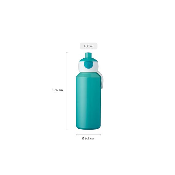 Mepal Paw Patrol Trinkflasche Pop-up Campus - Personalisierte Wasserflasche mit Namen für Kinder - Auslaufsichere Flasche für Schule - BPA-frei & Spülmaschinenfest - 400 ml - Paw Patrol