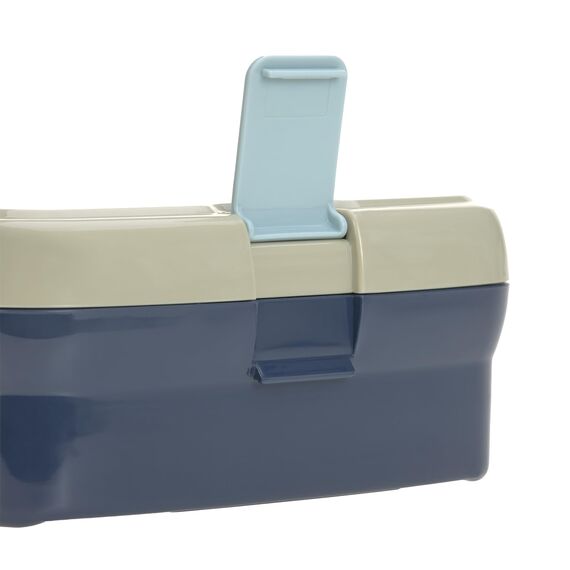 LÄSSIG Kinder Lunchbox Brotdose mit herausnehmbarer Unterteilung, BPA-frei/Cloud