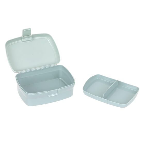 LÄSSIG Kinder Lunchbox Brotdose mit herausnehmbarer Unterteilung, BPA-frei/Lunchbox Tiny Drivers Airplane