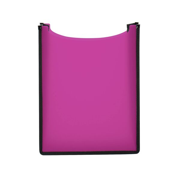 HERMA Heftbox A4 Schulranzen oben offen, 34,5 x 26 x 7 cm, Kunststoff Schulheftbox in pink für Schnellhefter, Bücher, Schulhefte, Blöcke & Unterlagen, stabile Kinder Heftmappe für den Rucksack