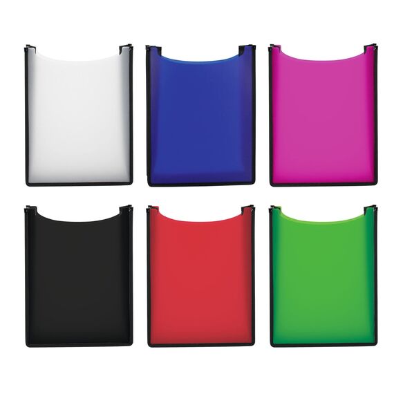 HERMA Heftbox A4 Schulranzen oben offen, 34,5 x 26 x 7 cm, Kunststoff Schulheftbox in pink für Schnellhefter, Bücher, Schulhefte, Blöcke & Unterlagen, stabile Kinder Heftmappe für den Rucksack