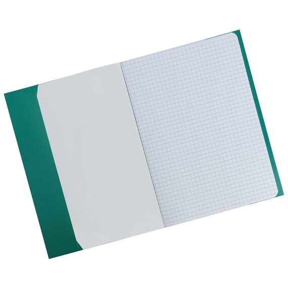 HERMA 19767 Heftumschlag A5 Karton Grün, Hefthülle mit Beschriftungsfeld aus stabilem & extra starkem Papier, Heftschoner für Schulhefte, farbig