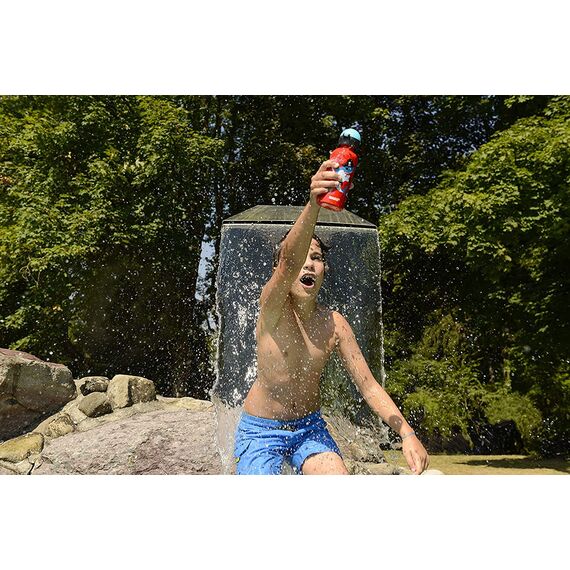 SIGG - Alu Trinkflasche Kinder - KBT Underwater Pirates - Auslaufsicher & Bruchsicher - Federleicht - BPA-frei - Klimaneutral Zertifiziert - Sport & Schule - Rot mit Unterwassertieren - 0,4L