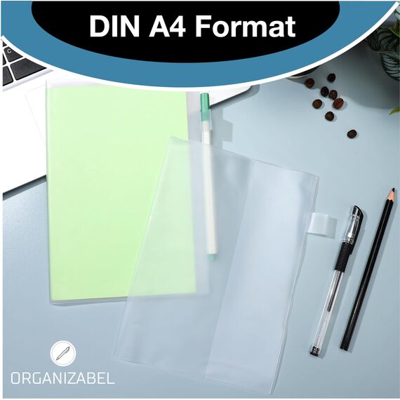 45x Buchhülle & Umschlag, DIN A4 Buchumschlag - durchsichtig & klar- für Bücher, Hefte und Schulmaterial- Buchhülle, Buchschoner & Hefthülle