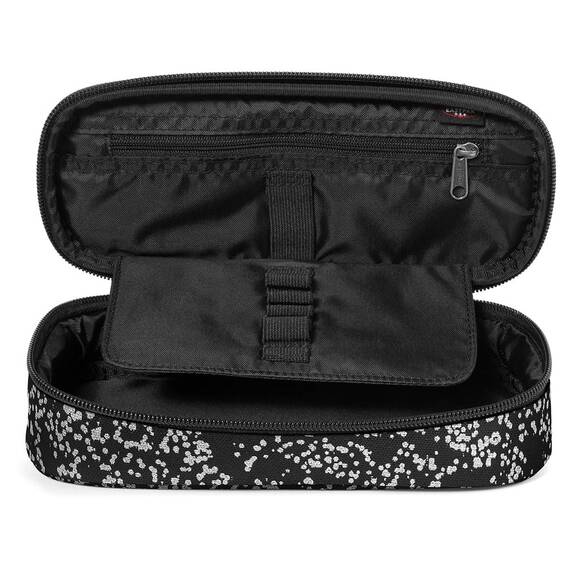 EASTPAK Ovales Federmäppchen, Glitsplashblack, 5 x 22 x 9, Ovales Einzelstück
