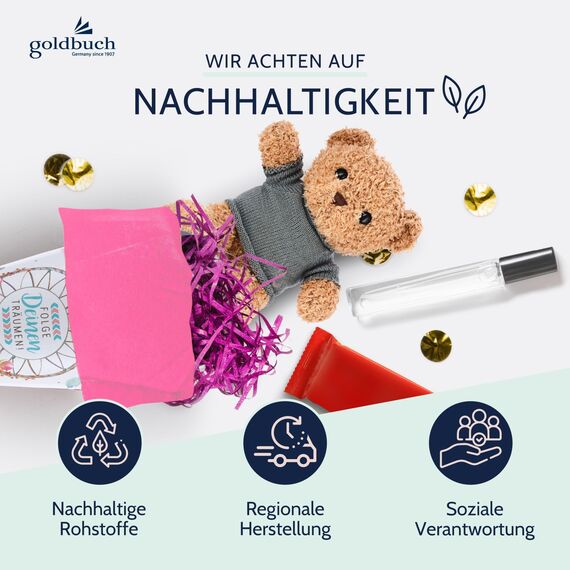 goldbuch 93 205 Geschwistertüte Traumfänger, Schultüte mit Traumfängermotiv, Lackkarton, Geschenkverpackung, rosaner Filzverschluss (ohne Verschlussband), Zuckertüte rund, Länge 35 cm, Ø 11,5 cm