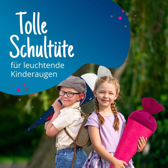 itenga Bastelschultüte Schultütenrohling Zuckertüte Schultüte 70cm rund mit und ohne Filzverschluss (Pink mit FIlzverschluss)