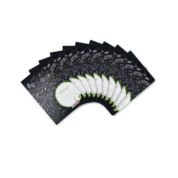 Landré Schulheft A5, 16 Blatt, Lineatur 6, blanko, 10 Stück